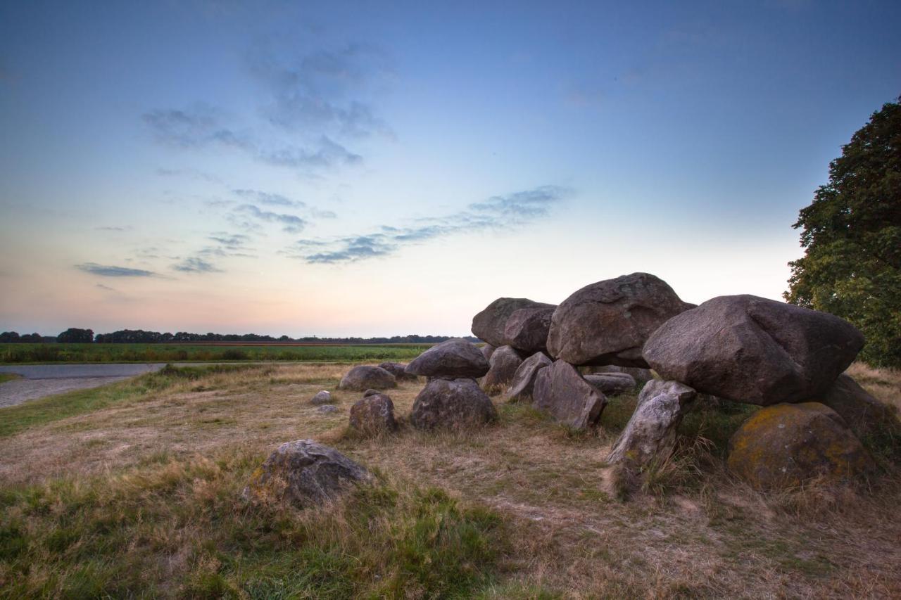 4P Chalet Tolve Met 4 Fietsen Vlakbij Natuurgebieden Drents Friese Wold, Fochteloerveen En Gevangenisdorp Veenhuizen Oosterwolde  Dış mekan fotoğraf
